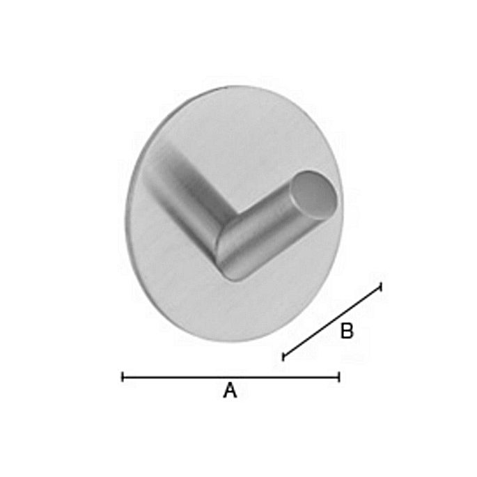 Smedbo Beslagsboden B1090 design handdoekhaak geborsteld edelstaal