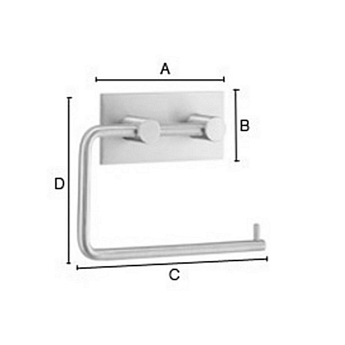 Smedbo Beslagsboden BX1098 toiletrolhouder mat wit edelstaal