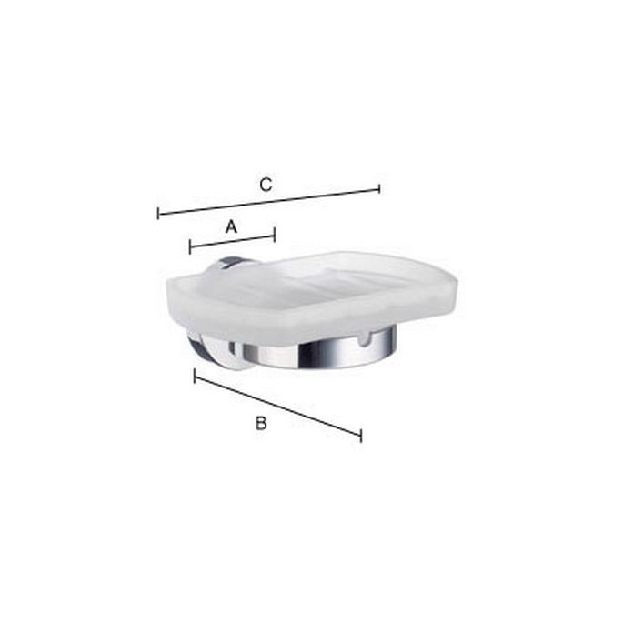Smedbo Home HK342 zeepschaalhouder chroom