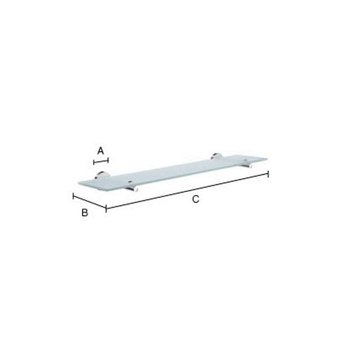 Smedbo Home HK347 planchet 60cm chroom