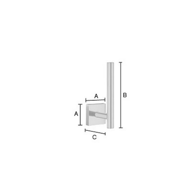 Smedbo House RB320 reserverolhouder zwart