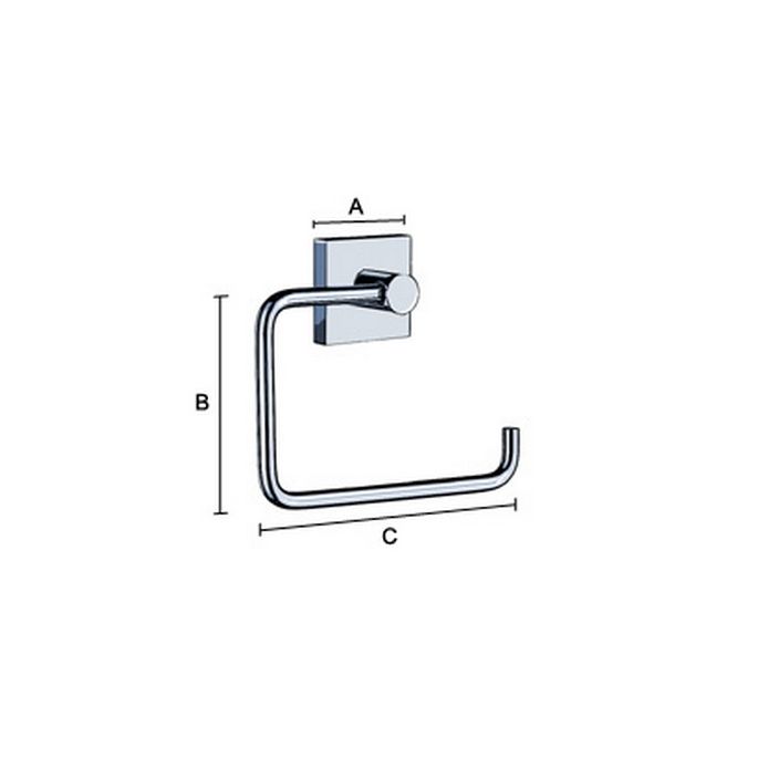 Smedbo House RS341 toiletrolhouder mat chroom