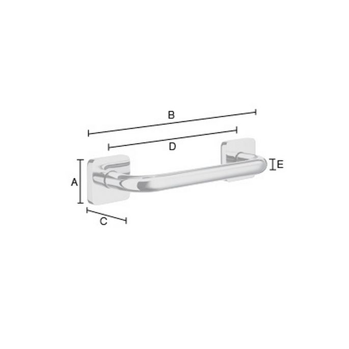 Smedbo Ice OK325 badgreep 26,7cm chroom
