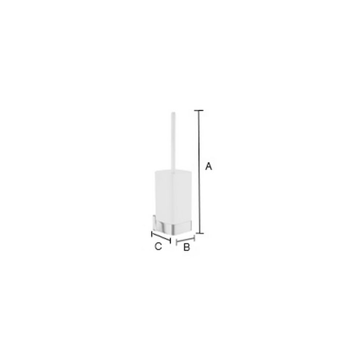Smedbo Ice OK433P toiletborstelgarnituur chroom