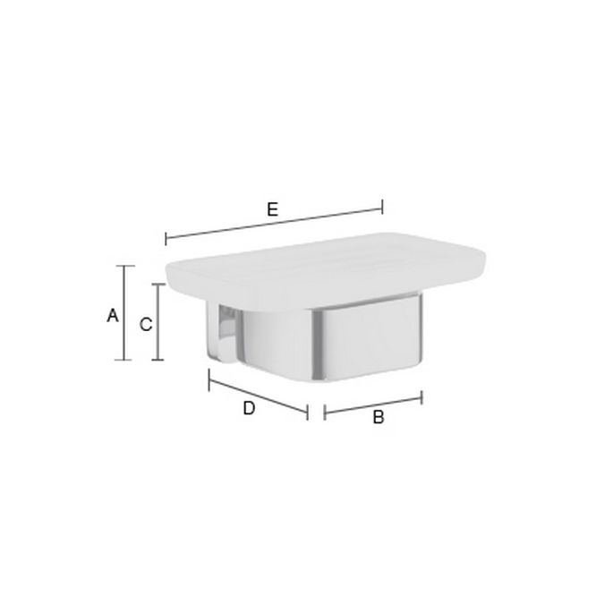Smedbo Ice OK442P zeepschaalhouder chroom