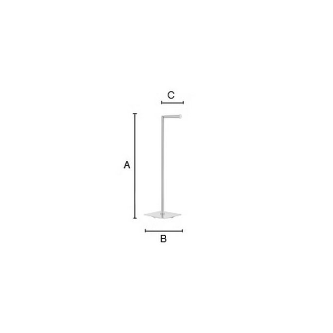 Smedbo Outline Lite FB636 toiletrolhouder met reserverolhouder mat zwart edelstaal