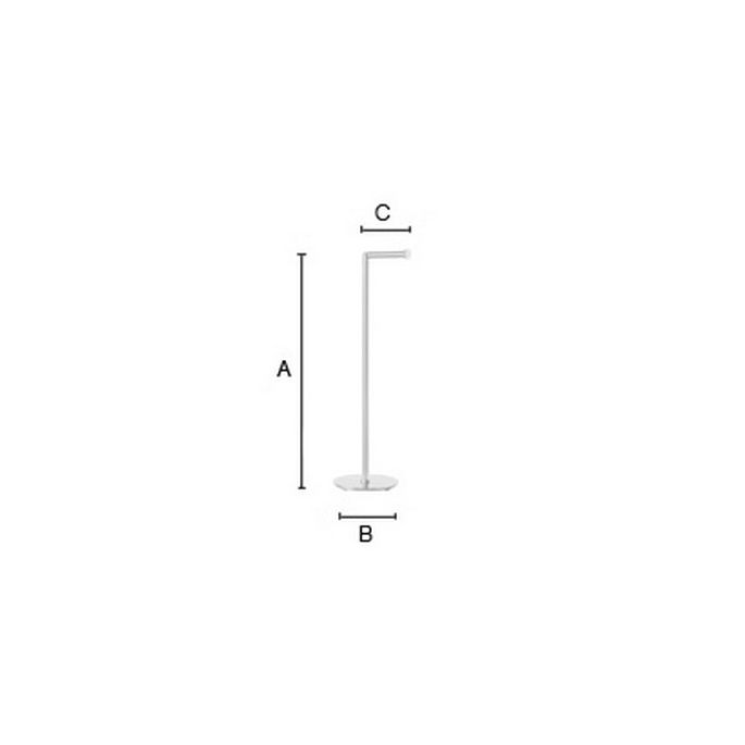 Smedbo Outline Lite FX636 toiletrolhouder met reserverolhouder mat wit edelstaal