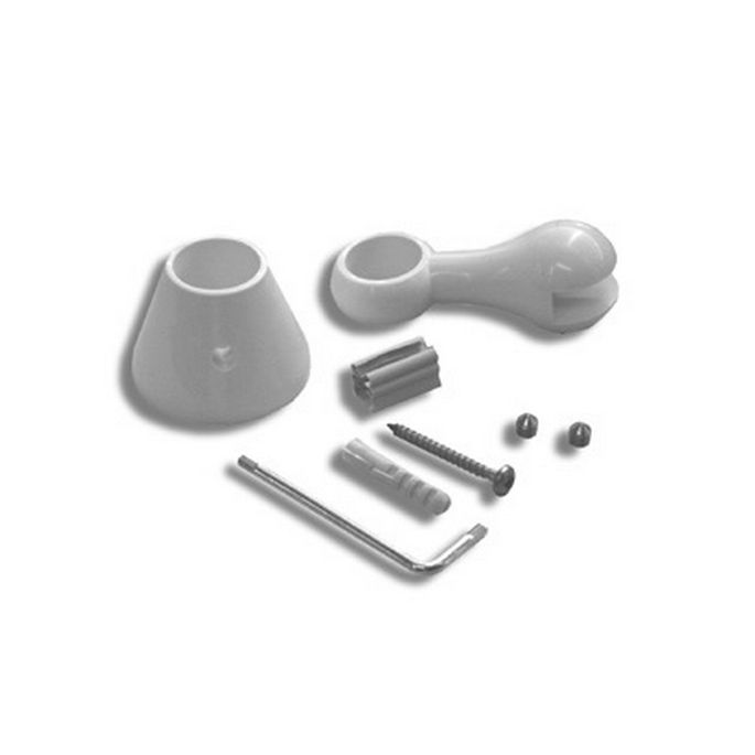 Novellini CONGIFAC-26 set onderdelen voor sierbeugel wit Ral 9010