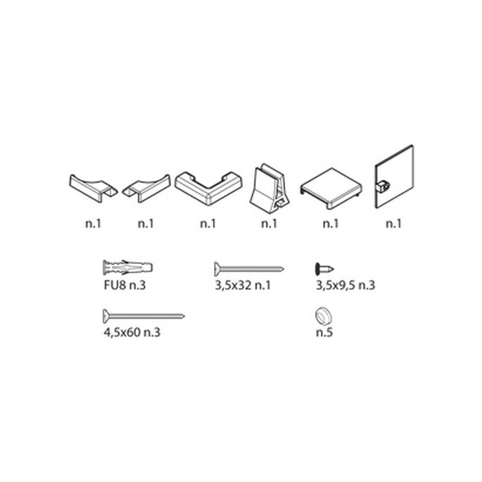 Novellini R01BN2G1-O montageset goud