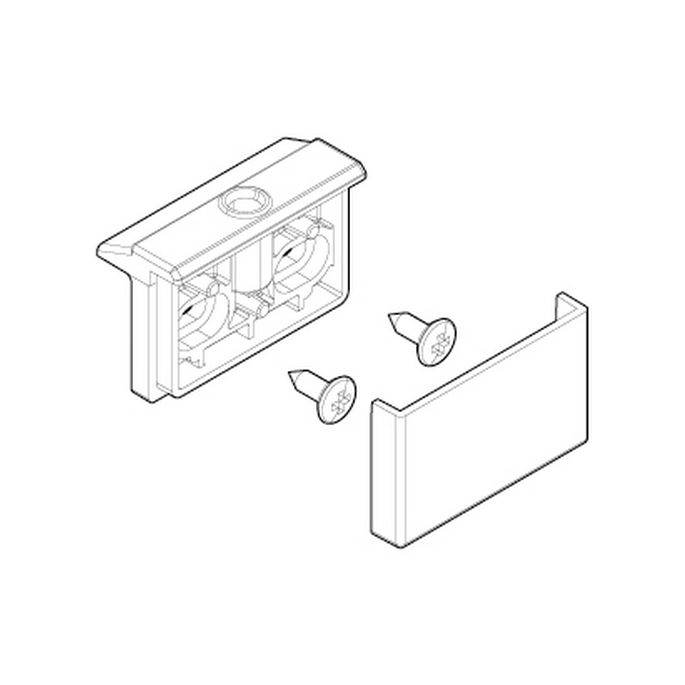 Novellini R02BJGB1-K scharnierdelenset chroom