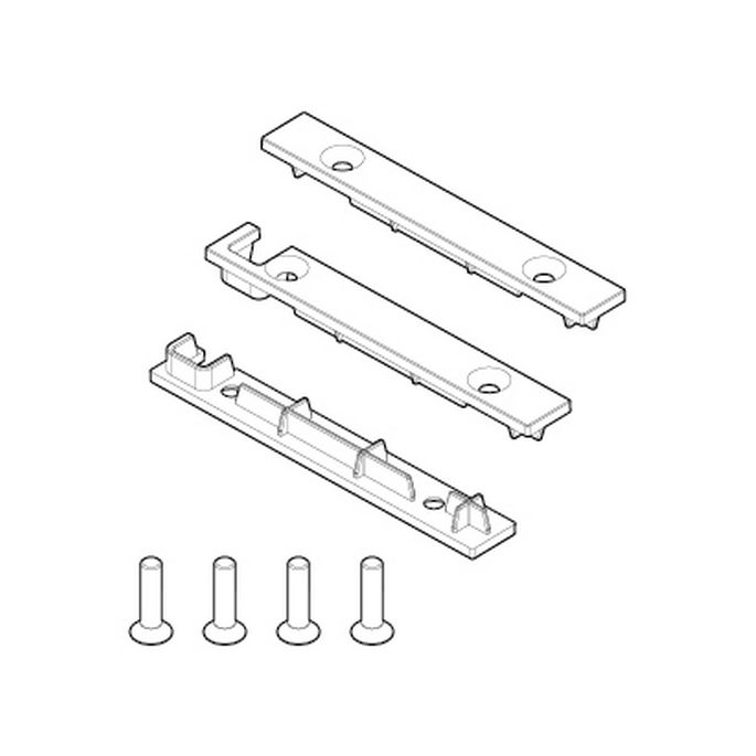 Novellini R804KUFRMO-U eindkapjes muursteun frame mat wit