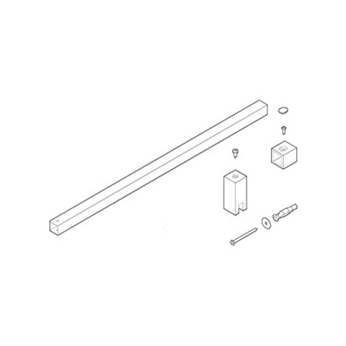 Novellini R80GIANF10-B muursteun 100cm matchroom