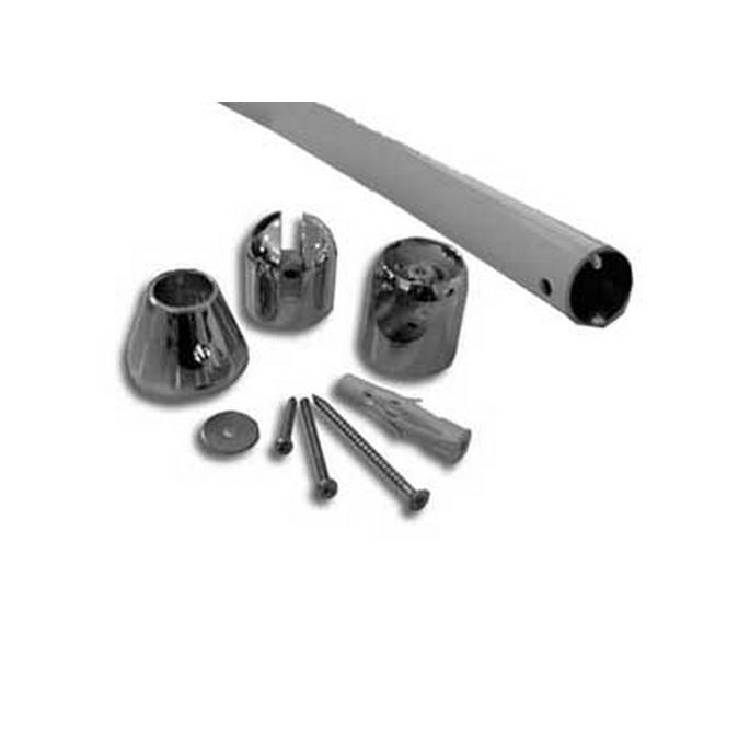 Novellini R80YOFIS-D muursteun wit/ chroom