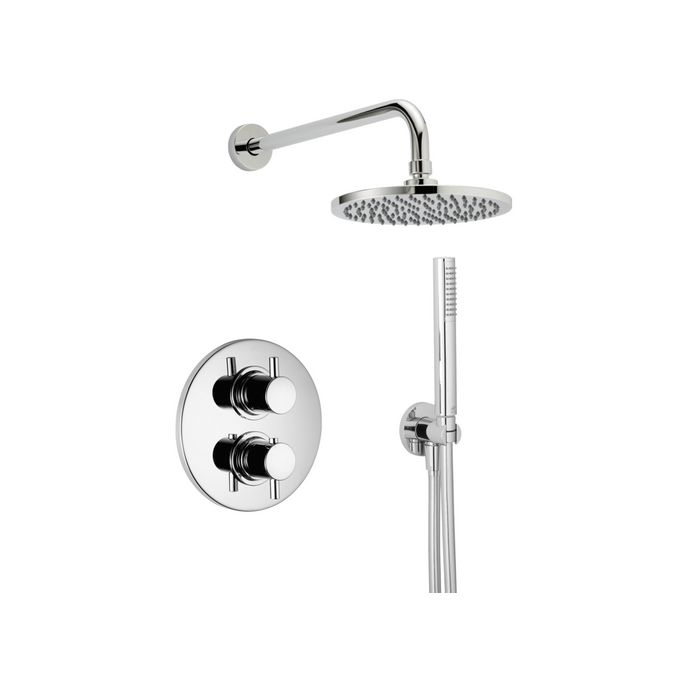 Pure Duero DU5425-CH shower installation set with thermostat chrome