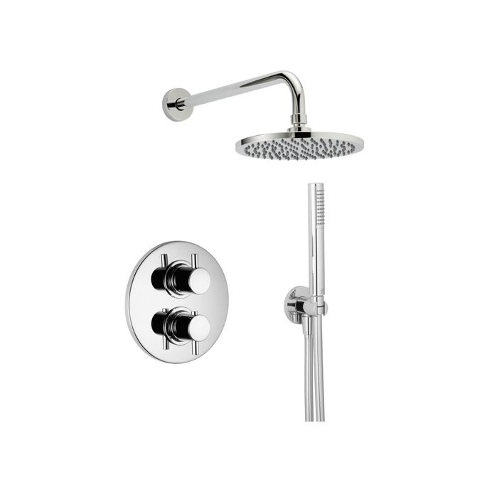 Pure Duero DU5425-IN douche inbouwset met thermostaat inox