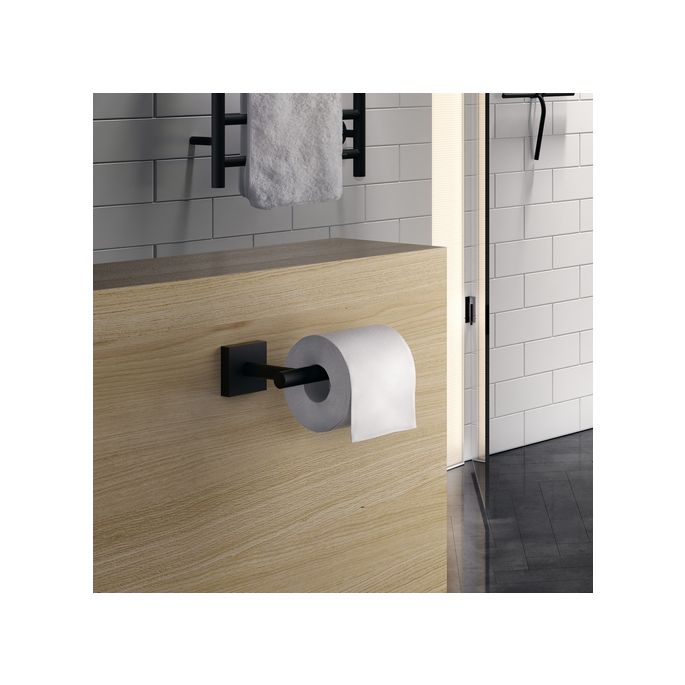 Smedbo House RB3411 toiletrolhouder zwart