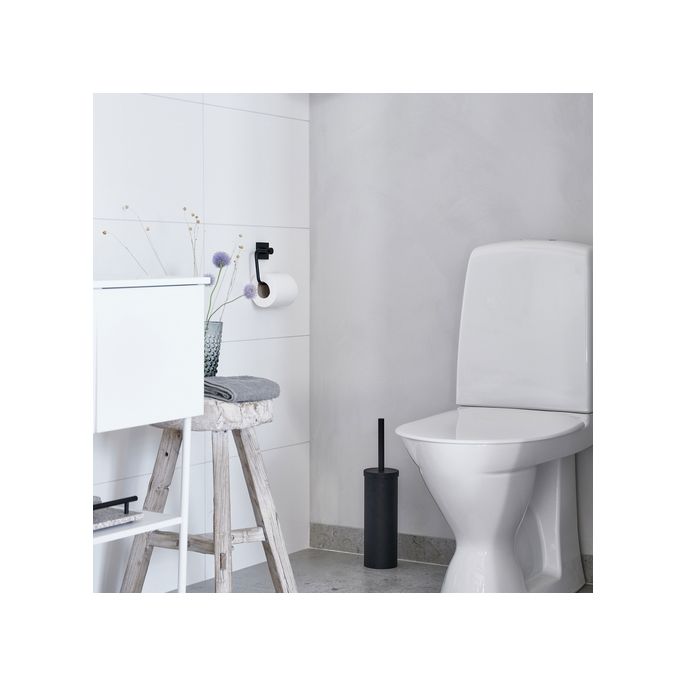 Smedbo House RB341 toiletrolhouder zwart