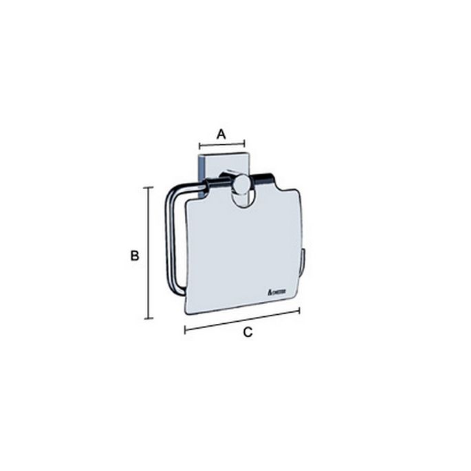 Smedbo House RK3414 toiletrolhouder met klep chroom