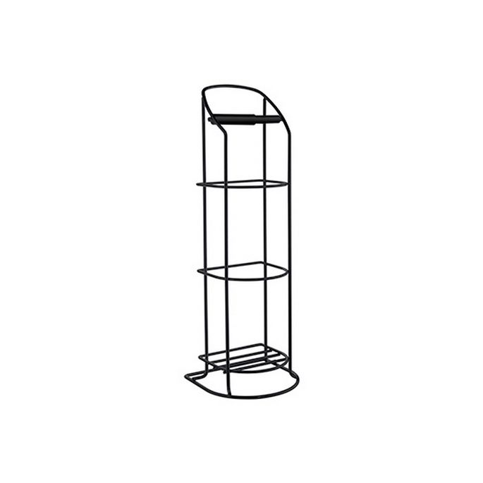 Smedbo Beslagsboden BB1220 toiletrolhouder met reserverolhouder mat zwart