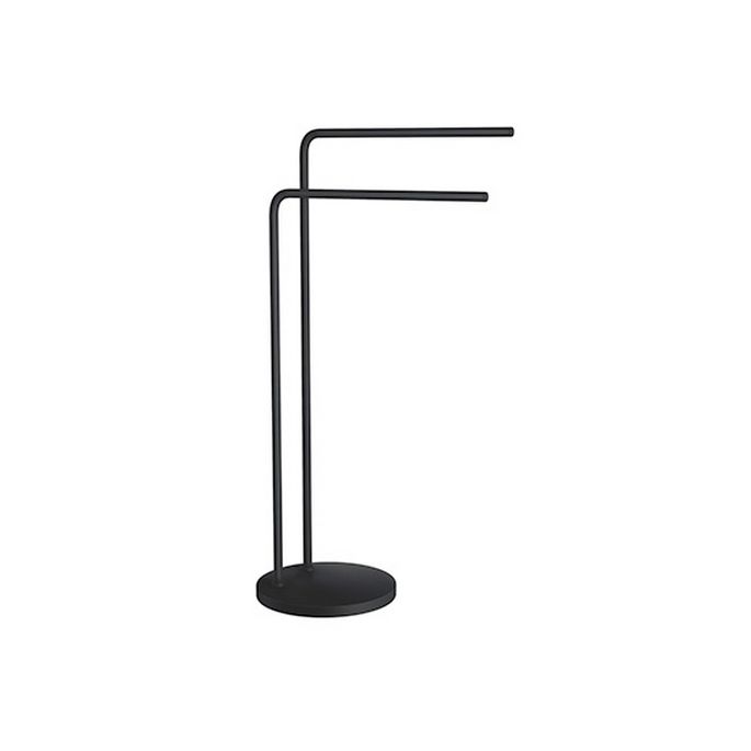 Smedbo Beslagsboden BB1231 vrijstaande dubbele handdoekhouder 40cm mat zwart