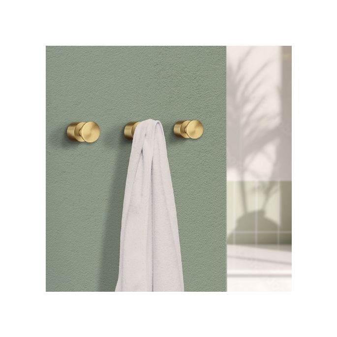 Smedbo Home HV3455 handdoekhaak (2 stuks) mat messing