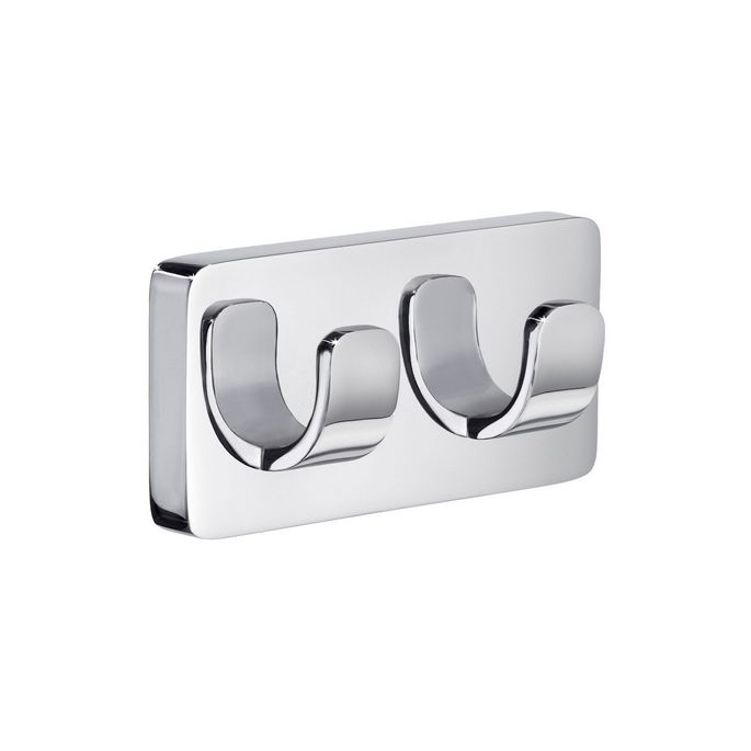 Smedbo Ice OK356 dubbele handdoekhaak chroom