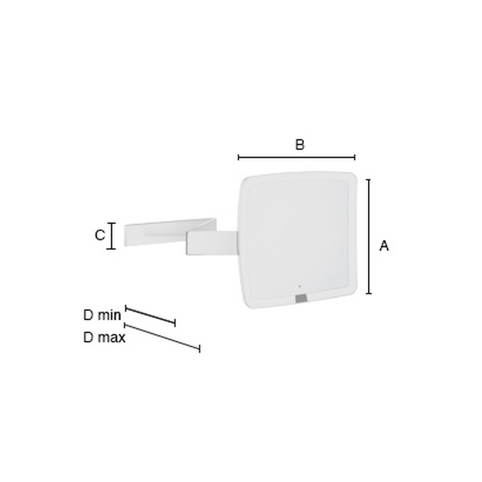 Smedbo Outline FK492EP vergrootspiegel 7x chroom