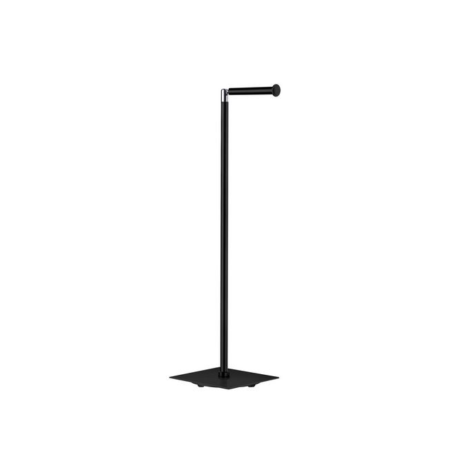Smedbo Outline Lite FB636 toiletrolhouder met reserverolhouder mat zwart edelstaal