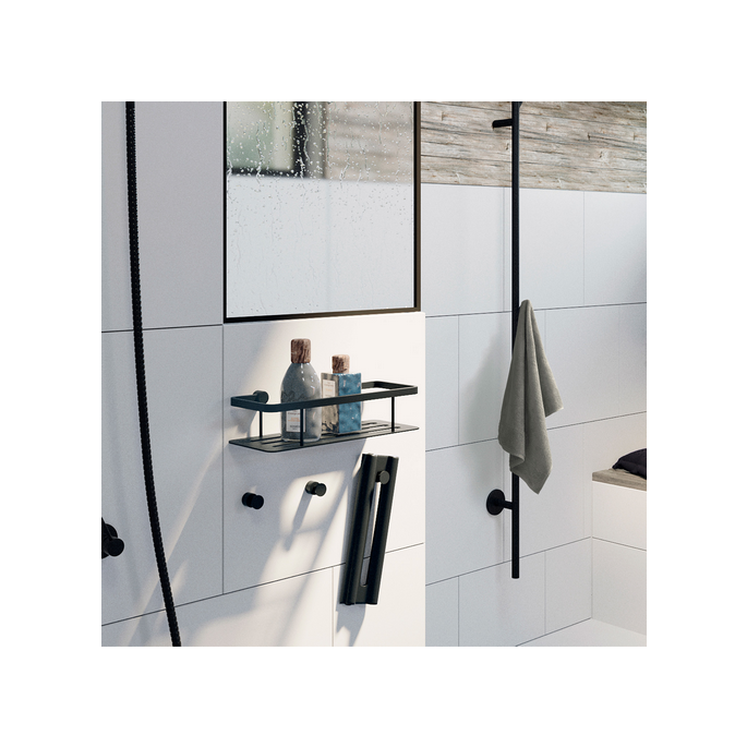 Smedbo Sideline DB3001 draadkorf 25 cm mat zwart