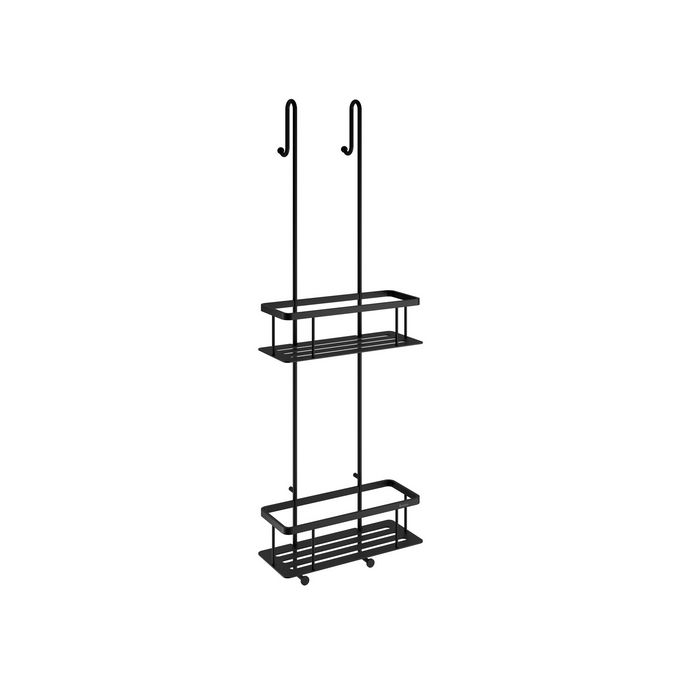 Smedbo Sideline DB3041 dubbele douchedraadkorf 25 cm mat zwart