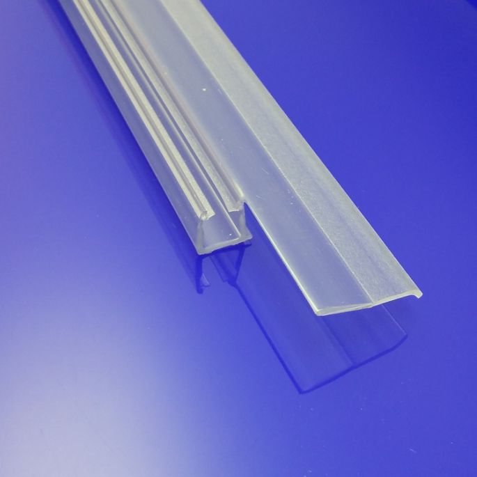 HSK Atelier Pur E77058 glasdorpellijst tbv onderzijde schuifdeur, 8mm *niet meer leverbaar*