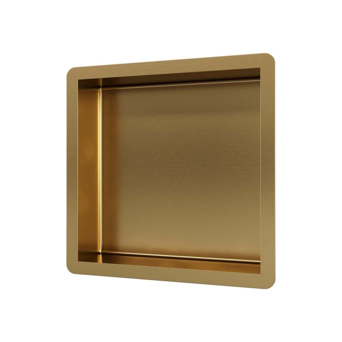 Brauer 5-GG-145 inbouwnis 300x300 mm goud geborsteld PVD