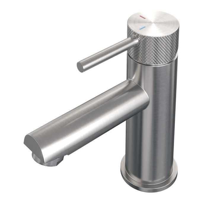 Brauer Carving 5-NG-001-HD6 lage opbouw wastafelmengkraan model A RVS geborsteld PVD