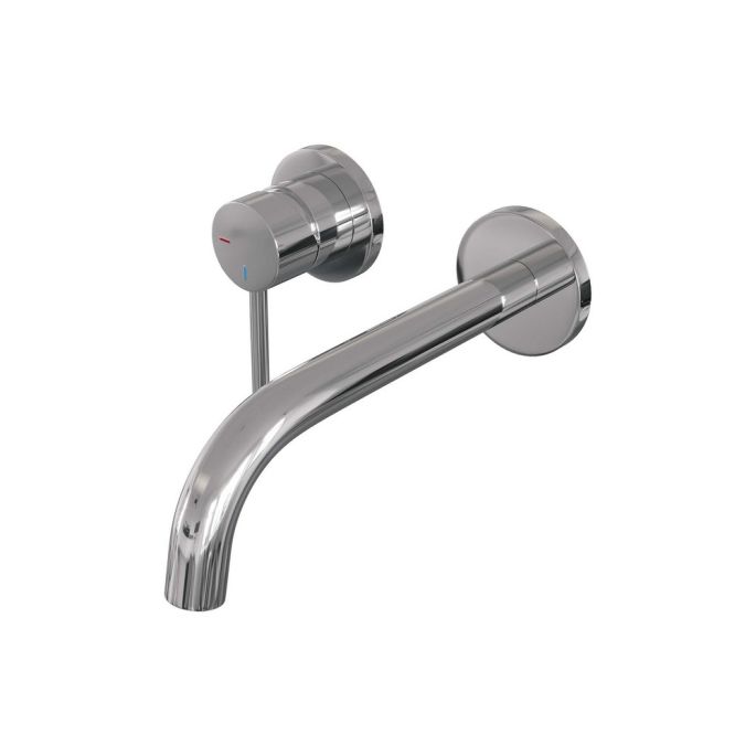 Brauer Edition 5-CE-083 inbouw wastafelmengkraan met gebogen uitloop en rozetten model A2 chroom