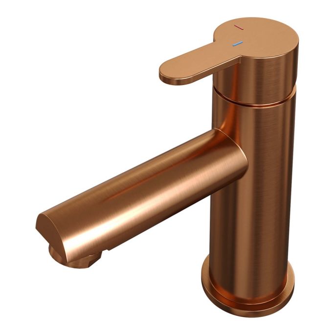 Brauer Edition 5-GK-001-HD4 lage opbouw wastafelmengkraan model D koper geborsteld PVD