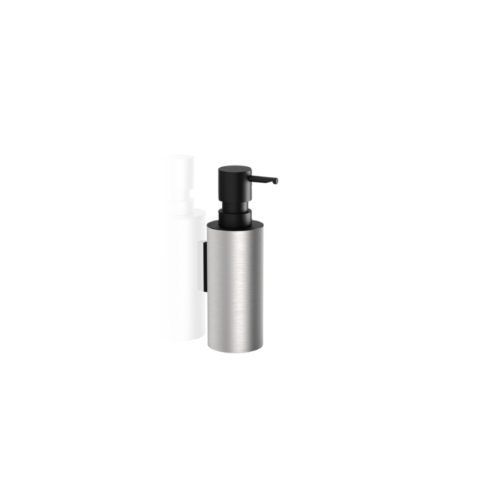 Decor Walther Mikado Tec 0521178 MK TEC WSP zeepdispenser wand RVS geborsteld/mat zwart