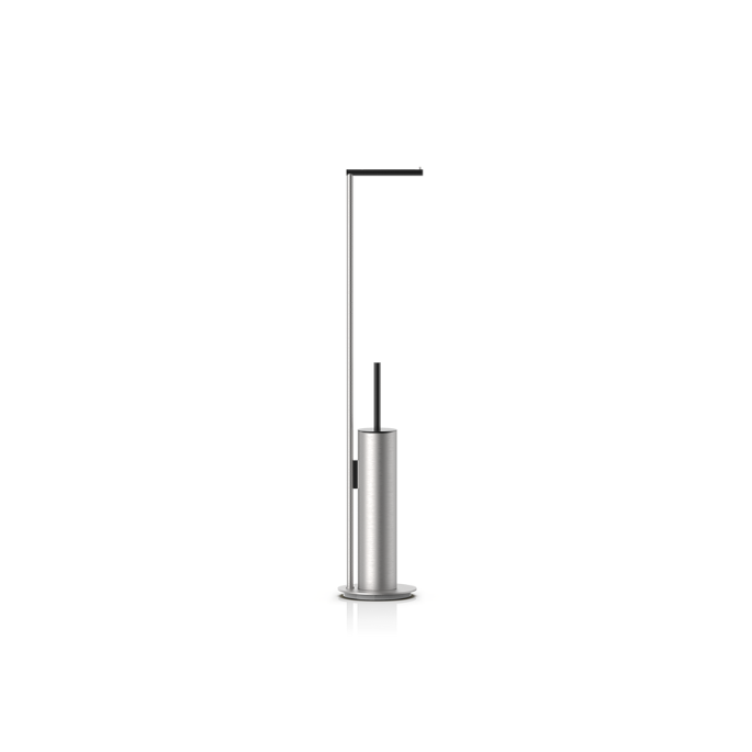 Decor Walther Mikado Tec 0522378 MK TEC SBK toiletborstelgarnituur met rolhouder RVS geborsteld/mat zwart