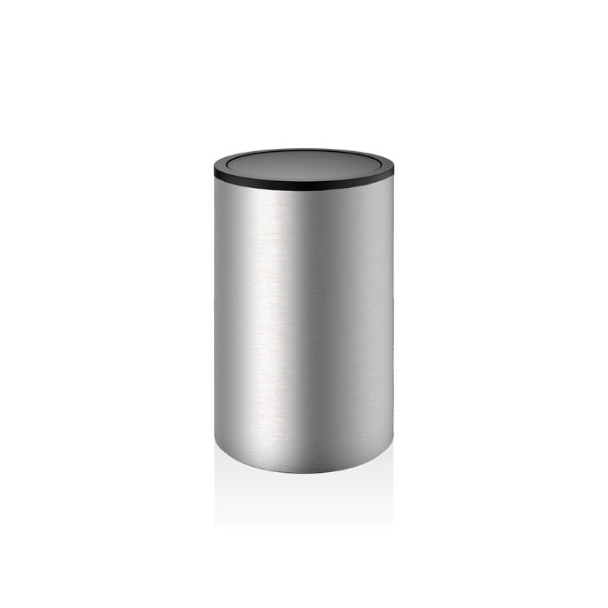 Decor Walther Mikado Tec 0610778  DW 121 wasmand met deksel RVS geborsteld/mat zwart