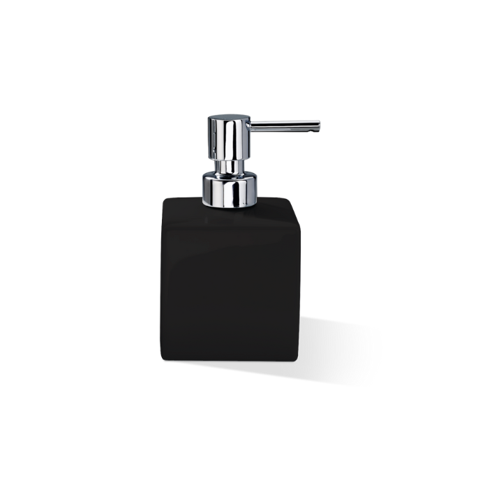 Decor Walther Porcelain 0843961 DW 525 zeepdispenser staand porselein zwart/ chroom