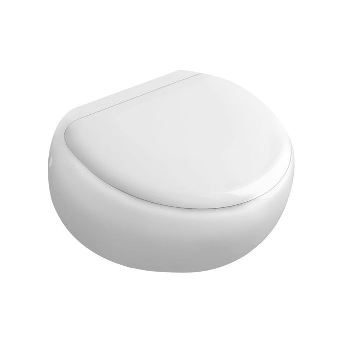 Villeroy en Boch Pure Stone 98M1S1R1 toiletzitting met deksel wit