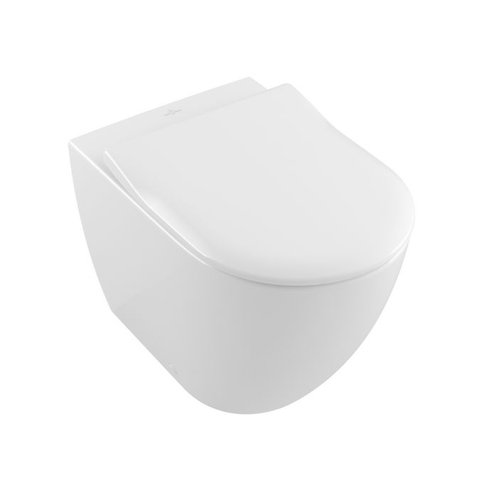 Villeroy en Boch Subway 2.0 Slimseat 9M78S101 toiletzitting met deksel wit