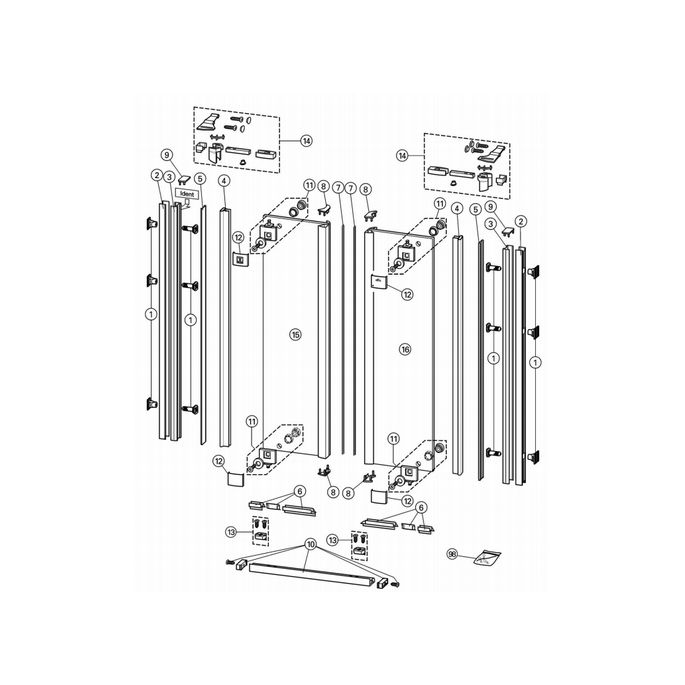 Huppe 1002, 054831 magneetstrip