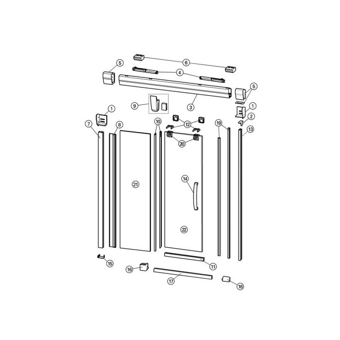 Huppe Aura elegance, 025578 dorpelprofiel