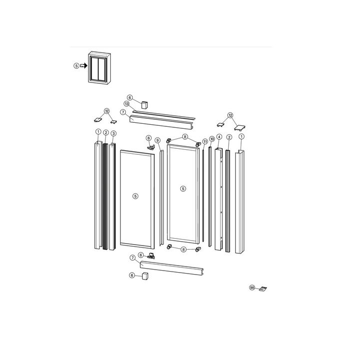 Huppe Alpha - Classics (2), 024013 set afdekkapjes