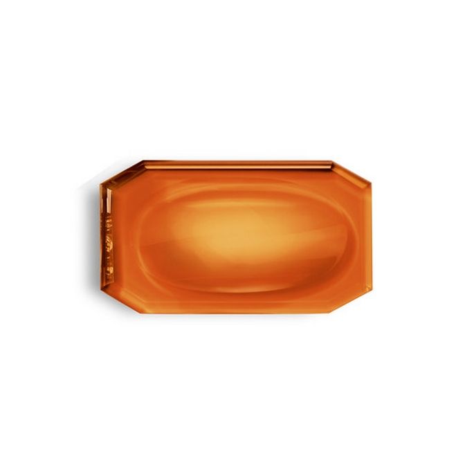 Decor Walther Crystal 0924081 KR KS schaal 23x13cm Amber Crystal