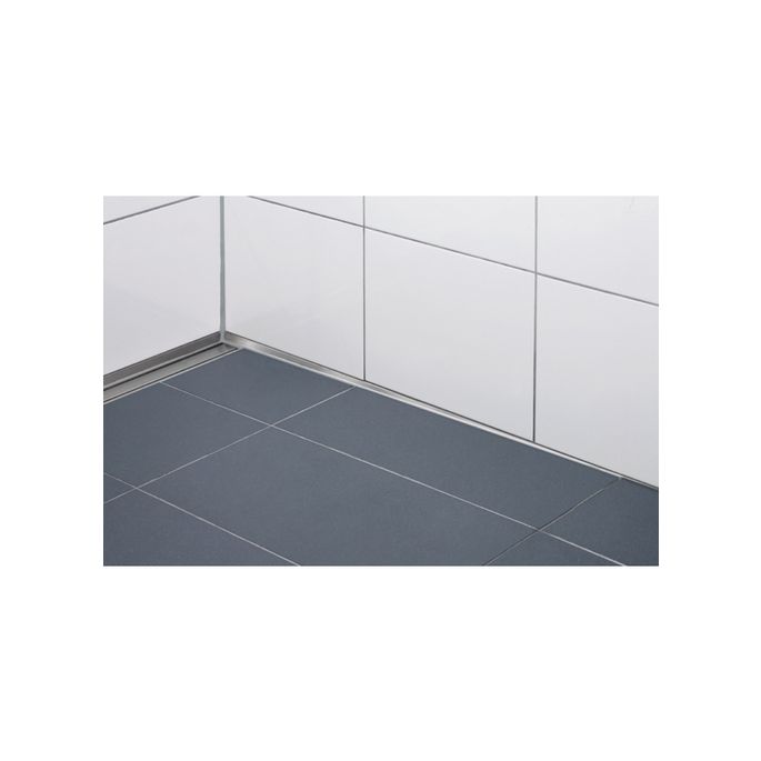 Blanke Aqua Keil Wand 840280B110R afsluitprofiel 2000x11x40mm rechts RVS geborsteld