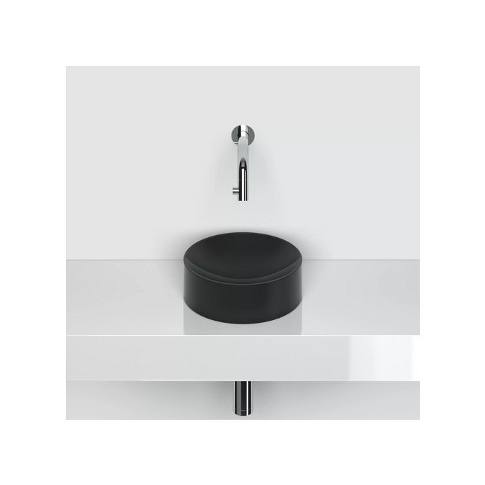 Clou Vale CL0330164 fontein 22cm zonder kranenbank mat zwart keramiek