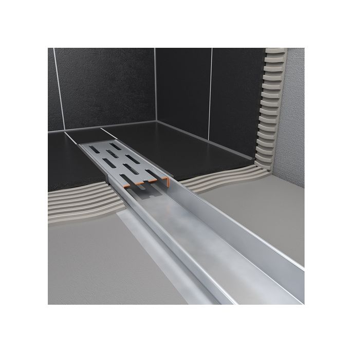Easy Drain Compact 30 Flens EDCOMPR80030 douchegoot met RVS flens 80cm zijuitloop