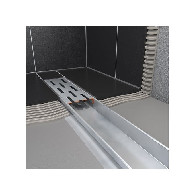 Easy Drain Compact 50 Flens EDCOMPR100050 douchegoot met RVS flens 100cm zijuitloop