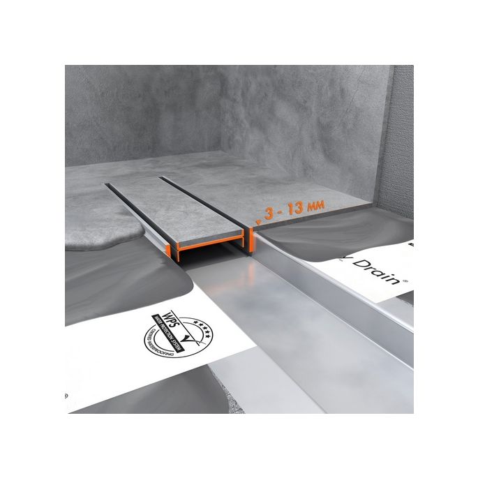 Easy Drain Compact 50 TAF Low EDM1TAFLT80050 douchegoot 80cm zijuitloop